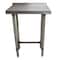 Bk Resources Stainless Steel Work Table With Open Base, 1.5" Rear Riser 24"Wx18"D VTTROB-1824 - alternate 2